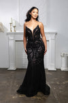Load image into Gallery viewer, Wholesale Beaded Mesh Mermaid Gown Strapless Illusion Bodice, Lace-Up Back, Formal Prom &amp; Gala Dress by LA8211