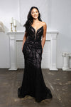 Load image into Gallery viewer, Wholesale Beaded Mesh Mermaid Gown Strapless Illusion Bodice, Lace-Up Back, Formal Prom &amp; Gala Dress by LA8211