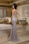 Load image into Gallery viewer, Wholesale Beaded Mermaid Gown with Spaghetti Straps &amp; Corset Back Prom Dress by LA8212 - - Prom Dress LA Merchandise