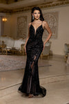 Load image into Gallery viewer, Wholesale Sequin Lace-Up Back Mermaid Formal Prom Dress by LA8213
