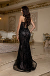 Load image into Gallery viewer, Wholesale Sequin Lace-Up Back Mermaid Formal Prom Dress by LA8213