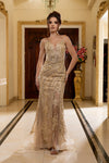 Load image into Gallery viewer, Wholesale Sequin Lace-Up Back Mermaid Formal Prom Dress by LA8213
