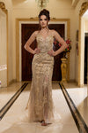 Load image into Gallery viewer, Wholesale Sequin Lace-Up Back Mermaid Formal Prom Dress by LA8213