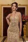 Load image into Gallery viewer, Wholesale Sequin Lace-Up Back Mermaid Formal Prom Dress by LA8213