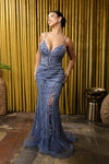 Load image into Gallery viewer, Wholesale Sequin Lace-Up Back Mermaid Formal Prom Dress by LA8213