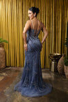 Load image into Gallery viewer, Wholesale Sequin Lace-Up Back Mermaid Formal Prom Dress by LA8213