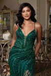Load image into Gallery viewer, Wholesale Sequin Lace-Up Back Mermaid Formal Prom Dress by LA8213