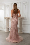 Load image into Gallery viewer, Wholesale Sequin Lace-Up Back Mermaid Formal Prom Dress by LA8213