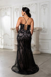 Load image into Gallery viewer, Wholesale Beaded Mesh Mermaid Gown Sparkling Strappy Back Evening Dress by LA8221 - - Prom Dress LA Merchandise