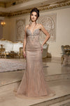 Load image into Gallery viewer, Wholesale Luxury Strapless Beaded Gown with Sweetheart Neckline Dress by LA8225