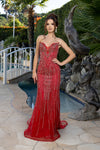 Load image into Gallery viewer, Wholesale Luxury Strapless Beaded Gown with Sweetheart Neckline Dress by LA8225