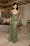 Load image into Gallery viewer, Wholesale Strapless Beaded Mermaid Evening Gown with Sweetheart Neckline by LA8228