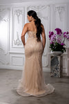 Load image into Gallery viewer, Wholesale Strapless Beaded Mermaid Evening Gown with Sweetheart Neckline by LA8228