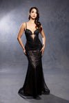 Load image into Gallery viewer, Wholesale Beaded Sheath Evening Gown Embellished Formal Prom Dress with Lace-Up Back by LA8229