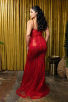 Load image into Gallery viewer, Wholesale Beaded Mermaid Prom Dress with Overskirt Sparkly Sleeveless Evening Gown by LA8234 - - Prom Dress LA Merchandise