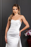 Load image into Gallery viewer, Wholesale Strapless Sweetheart Satin Mermaid Wedding Bridal Gown with Sweep Train by LA8238 - - Wedding Dress LA Merchandise