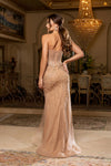 Load image into Gallery viewer, Wholesale Strapless Sweetheart Illusion Corset Beaded Mermaid Prom Evening Gown by LA8240 - - Dresses LA Merchandise