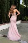 Load image into Gallery viewer, Wholesale Strapless Sweetheart Illusion Corset Beaded Mermaid Prom Evening Gown by LA8240 - - Dresses LA Merchandise