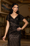 Load image into Gallery viewer, Wholesale All-Over Rhinestone Beaded Sequin Mermaid Prom Evening Gown with Sweep Train by LA8252 - - Dresses LA Merchandise