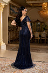 Load image into Gallery viewer, Wholesale All-Over Rhinestone Beaded Sequin Mermaid Prom Evening Gown with Sweep Train by LA8252 - - Dresses LA Merchandise