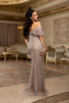 Load image into Gallery viewer, Wholesale All-Over Rhinestone Beaded Sequin Mermaid Prom Evening Gown with Sweep Train by LA8252 - - Dresses LA Merchandise