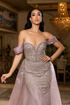 Load image into Gallery viewer, Wholesale Off-Shoulder Sweetheart Sequin Beaded Mermaid Prom Evening Gown by LA8263 - - Long Formal Dresses LA Merchandise