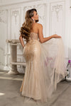 Load image into Gallery viewer, Wholesale One-Shoulder Sweetheart Sequin Beaded Corset Mermaid Prom Evening Gown by LA8264 - - Dresses LA Merchandise