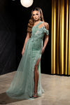 Load image into Gallery viewer, Wholesale One-Shoulder Sweetheart Sequin Beaded Corset Mermaid Prom Evening Gown by LA8264 - - Dresses LA Merchandise