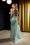 Load image into Gallery viewer, Wholesale One-Shoulder Sweetheart Sequin Beaded Corset Mermaid Prom Evening Gown by LA8264 - - Dresses LA Merchandise