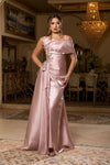 Load image into Gallery viewer, Wholesale Off-Shoulder Spaghetti Strap A-Line Evening Gown with Embroidered Detail by LA8270