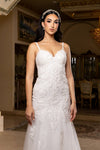 Load image into Gallery viewer, Wholesale Sleeveless  Mermaid Wedding Dress with Lace Appliqués and Sweetheart Neckline by LA8271