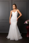 Load image into Gallery viewer, Wholesale Sleeveless  Mermaid Wedding Dress with Lace Appliqués and Sweetheart Neckline by LA8271