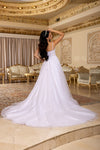 Load image into Gallery viewer, Wholesale Spaghetti Strap Scoop Neck Lace Appliqué Corset A-Line Wedding Bridal Gown by LA8273