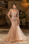 Load image into Gallery viewer, Wholesale Sweetheart All-Over Crystal Beaded Illusion Corset Mermaid Prom Evening Gown by LA8276