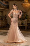 Load image into Gallery viewer, Wholesale Sweetheart All-Over Crystal Beaded Illusion Corset Mermaid Prom Evening Gown by LA8276