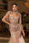Load image into Gallery viewer, Wholesale Sweetheart All-Over Crystal Beaded Illusion Corset Mermaid Prom Evening Gown by LA8276