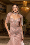 Load image into Gallery viewer, Wholesale Sweetheart All-Over Crystal Beaded Illusion Corset Mermaid Prom Evening Gown by LA8276