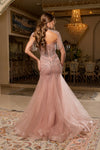 Load image into Gallery viewer, Wholesale Sweetheart All-Over Crystal Beaded Illusion Corset Mermaid Prom Evening Gown by LA8276