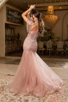 Load image into Gallery viewer, Wholesale Sweetheart All-Over Crystal Beaded Illusion Corset Mermaid Prom Evening Gown by LA8276