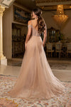 Load image into Gallery viewer, Wholesale Cold-Shoulder Sweetheart Mermaid Prom Evening Gown with Detachable Tulle Cape by LA8277 - - Long Formal Dresses LA Merchandise