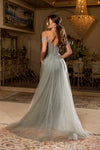 Load image into Gallery viewer, Wholesale Cold-Shoulder Sweetheart Mermaid Prom Evening Gown with Detachable Tulle Cape by LA8277 - - Long Formal Dresses LA Merchandise