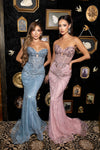 Cargar imagen en el visor de la galería, LA8284 Wholesale Strapless Beaded Sweetheart Corset Long Prom Evening Gown with Lace-Up Back - - Long Prom Dress LA Merchandise