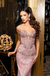 Cargar imagen en el visor de la galería, LA8284 Wholesale Strapless Beaded Sweetheart Corset Long Prom Evening Gown with Lace-Up Back - - Long Prom Dress LA Merchandise