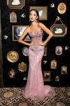 Cargar imagen en el visor de la galería, LA8284 Wholesale Strapless Beaded Sweetheart Corset Long Prom Evening Gown with Lace-Up Back - - Long Prom Dress LA Merchandise