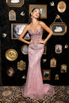 Cargar imagen en el visor de la galería, LA8284 Wholesale Strapless Beaded Sweetheart Corset Long Prom Evening Gown with Lace-Up Back - - Long Prom Dress LA Merchandise