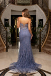 Cargar imagen en el visor de la galería, LA8289 Wholesale Strapless Sweetheart Corset Mermaid Prom Dress with Beaded Lace and Lace-Up Back - - Long Prom Dress LA Merchandise