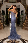 Cargar imagen en el visor de la galería, LA8289 Wholesale Strapless Sweetheart Corset Mermaid Prom Dress with Beaded Lace and Lace-Up Back - - Long Prom Dress LA Merchandise