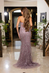 Cargar imagen en el visor de la galería, LA8289 Wholesale Strapless Sweetheart Corset Mermaid Prom Dress with Beaded Lace and Lace-Up Back - - Long Prom Dress LA Merchandise