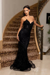 Cargar imagen en el visor de la galería, LA8294 Wholesale Strapless Sweetheart Sequin Beaded Mermaid Prom Dress with Lace-Up Corset Back