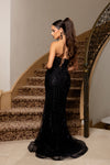 Cargar imagen en el visor de la galería, LA8294 Wholesale Strapless Sweetheart Sequin Beaded Mermaid Prom Dress with Lace-Up Corset Back